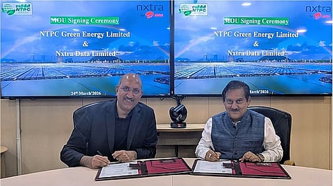 NTPC Green Energy signs MoU with Nxtra Data for renewable energy projects