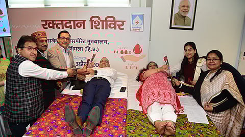 SJVN organises blood donation camp; collects over 200 units