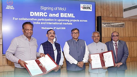 BEML, DMRC sign MoU to collaborate on metro rail projects in India and overseas