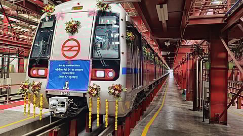 RITES-led consortium delivers first refurbished metro trainset with next-gen PAPIS to DMRC