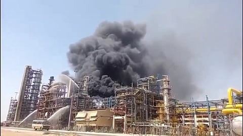 Alt="HPCL Pachpadra refinery fire"