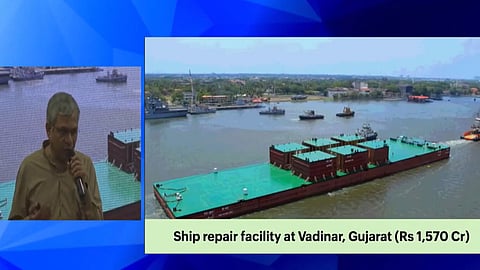 Alt="Cabinet clears Rs 1,570 crore ship repair facility at Vadinar"