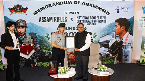 NCDFI, Assam Rifles sign dairy supply pact to support Northeast farmers ​
