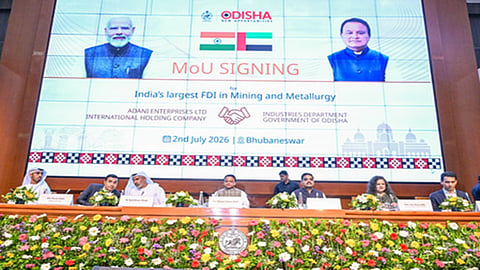 Odisha Govt signs MoU with UAE co, Adani Group for mega aluminium project