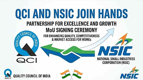Alt="QCI, NSIC join forces to boost MSME quality, market access"