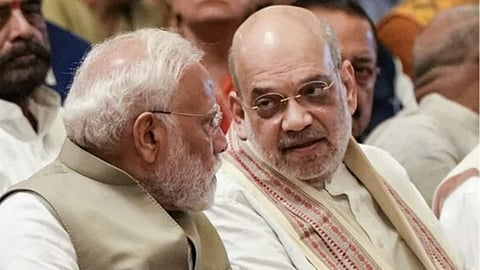Alt="Bhupender yadav key aides resignation PMO Modi Amit shah"