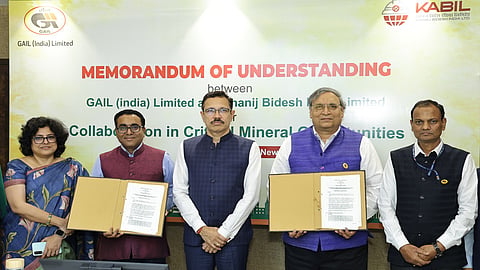 GAIL signs MoU with KABIL to strengthen collaboration in critical minerals