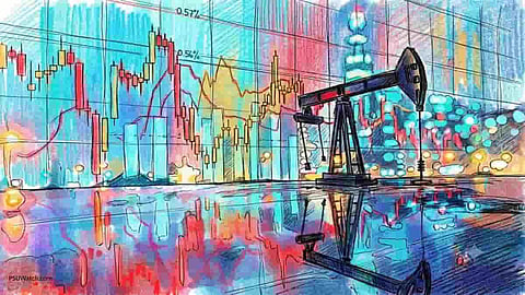 Alt="Multi Commodity Exchange (MCX) Crude falls Rs 120 amid softer global prices"