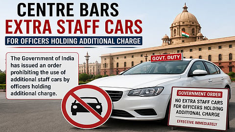 Centre bars extra staff cars for officers holding additional charge