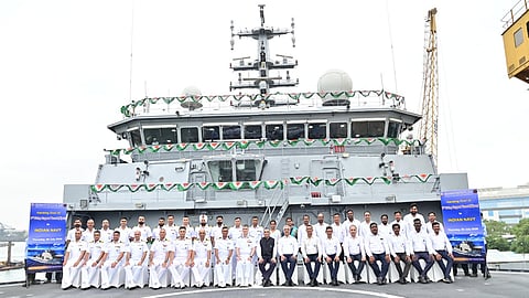 HSL delivers Diving Support Vessel 'Nipun' to Indian Navy