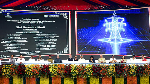 PM launches major Power Grid clean energy transmission projects in Andhra Pradesh