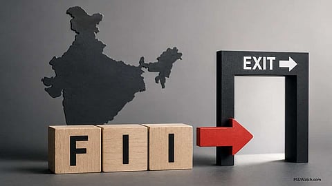 Alt="FII ownership in Indian companies slips to 14-year low as foreign investors pull out Rs 1.43 lakh crore"