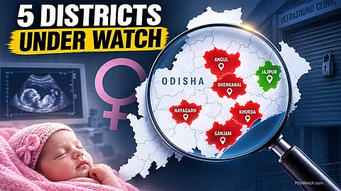Alt="Odisha govt has cracked down on skewed sex ratio flagged five districts"