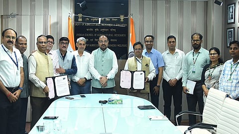 Alt="ICAR, FCI sign MoU to develop sustainable foodgrain storage pest control methods"