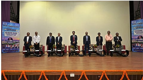 Alt="Inaugural event of the 3rd Edition of CII-Exim Bank Business Excellence Assessment led by Kishor Kumar Hota and attained by senior management officials"