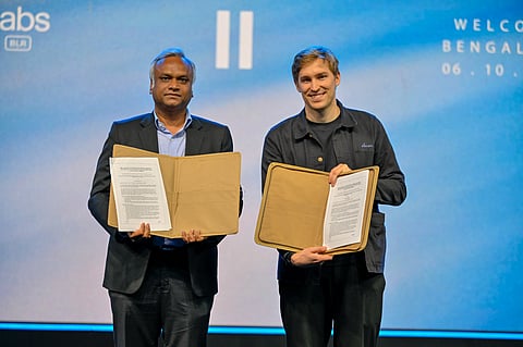 Alt="Karnataka Govt Signs MoU with ElevenLabs to Advance Responsible Voice AI"