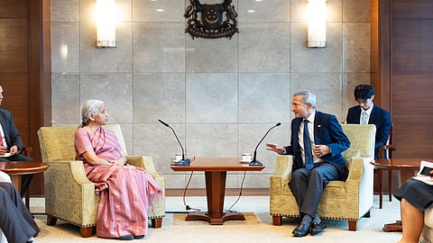 Alt="FM Sitharaman meets Singapore Prez"