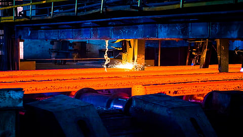 Alt="Draft National Steel Policy Vision 2047 targets 604 MT crude steel output, 45 MT exports"