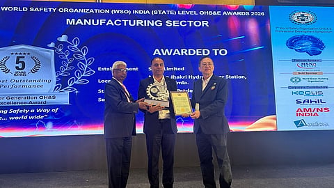 SJVN’s 1,500 MW Nathpa Jhakri Hydro Power Station wins WSO India Platinum Safety Award