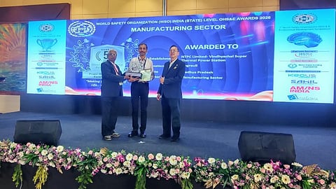Alt="NTPC Vindhyachal wins WSO India Platinum Safety Award for 3rd consecutive year"