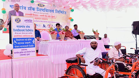 Alt="MDL commits Rs 3.79 crore for assistive devices for persons with disabilities, senior citizens"