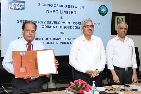 NHPC to develop 500 MW floating solar projects in Odisha, signs MoU with GEDCOL