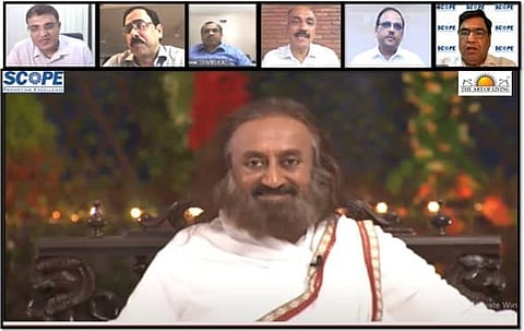 CMDs of these PSUs join webinar with Sri Sri Ravi Shankar
