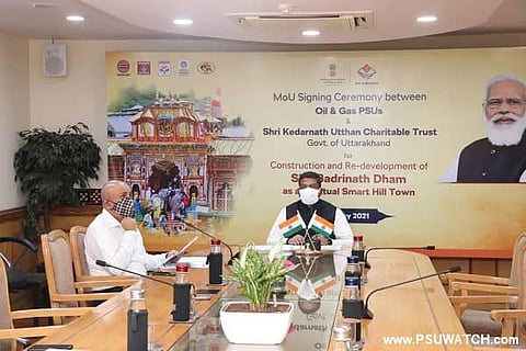 Oil & Gas PSUs will spend about Rs 100 cr for redevelopment of Badrinath Dham
