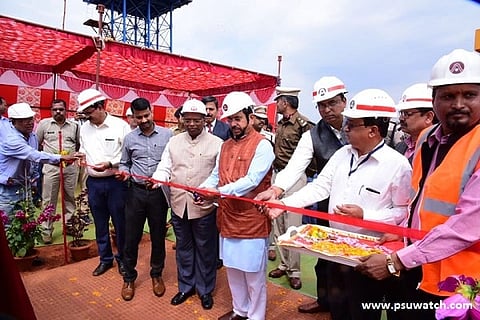 Pralhad Joshi lays foundation stone for Crusher & Conveyor system at NALCO