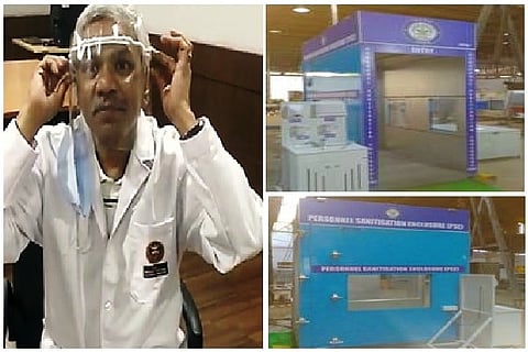 DRDO develops COVID-19 face shield & sanitisation enclosures