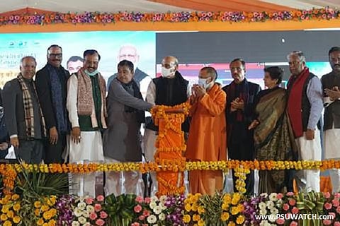 Nitin Gadkari lays foundation stone of expressways worth Rs 26,778 cr in UP