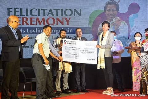 OIL and NRL jointly felicitate Olympic Medalist Lovlina Borgohain