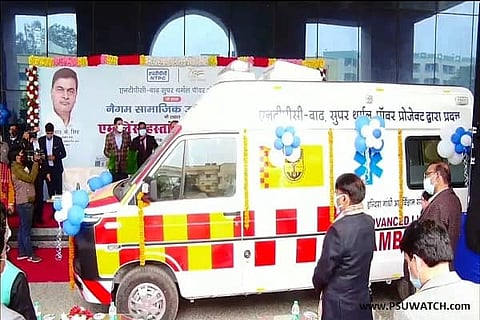 NTPC CSR: Power Minister flags off 4 ALS ambulances to IGIMS, Patna