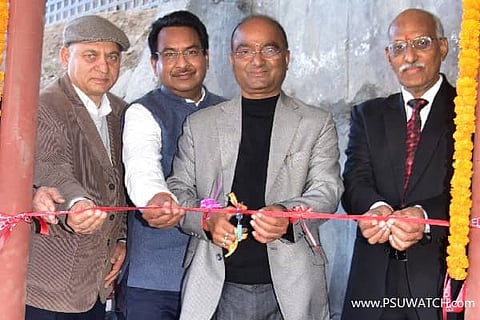 SJVN CMD lays foundation stone of a working hydro project model at Shimla