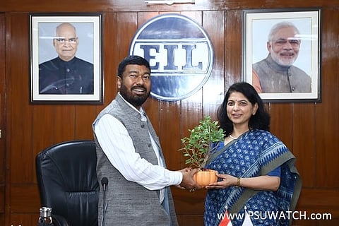 MoS Rameswar Teli visits Engineers India's head office