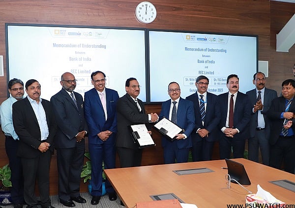 REC signs MoU with Bank of India to co-finance power and infrastructure ...
