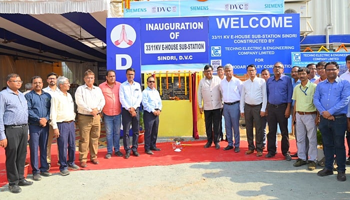 DVC inaugurates state-of-the-art 33/11kV E-House substation at Sindri