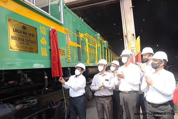 New diesel locomotive inaugurated at SAIL’s Rourkela Steel Plant