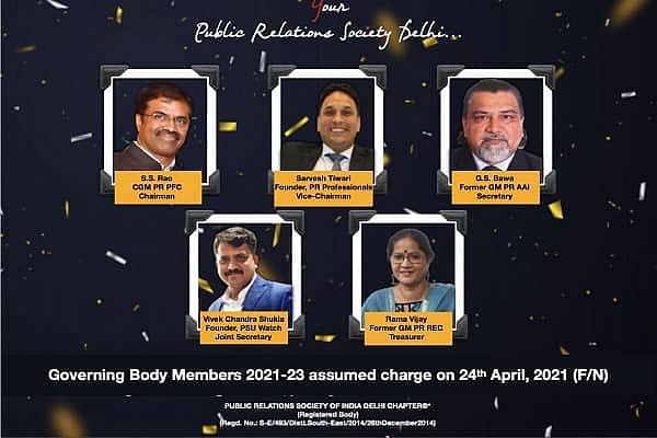 PRSI (Delhi Chapter) gets a new team, PFC’s SS Rao is the new Chairman