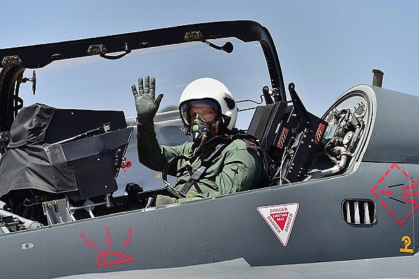 Army Chief General Rawat travels on HAL-built LCA Tejas at Aero India show