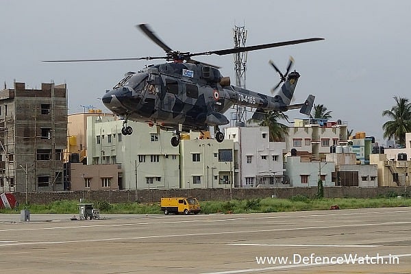 1st flight of ALH with 2-Segmented Main Rotor Blades and pre-cone main ...