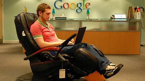 Now how will 'oil massage' be done in Google Office! His job also went in retrenchment
