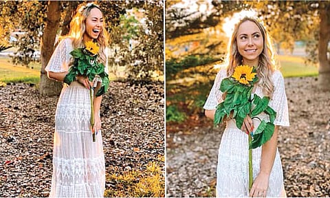 तरुणीने पै-पाहुण्यांच्या साक्षीने केले स्वतःशीच थाटामाटात लग्न