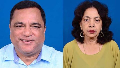 माविन गुदिन्हो आणि एलिना साल्ढाणा
