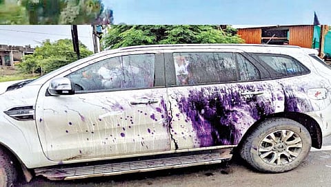 किरीट सोमय्या यांच्या वाशिम दौर्‍यात राडा