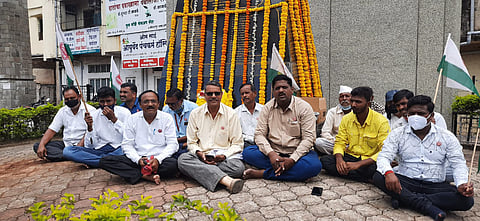 एकरकमी एफआरपीसाठी कराडात बळीराजा शेतकरी संघटनेचे आंदोलन
