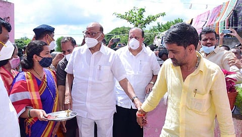 Nilesh Lanke: पवारांच्या भेटीनंतर लंके म्हणाले, अंगी बारा हत्तीचं बळ आलं!