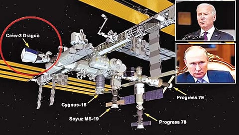 अंतराळ स्थानकाला रशियामुळे निर्माण झाला धोका