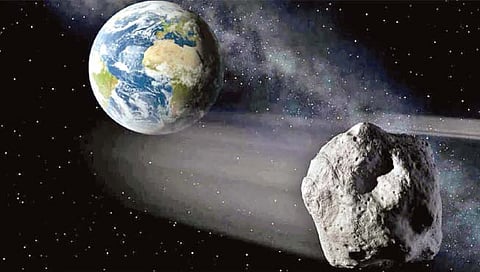 लघुग्रह अनपेक्षितपणे पृथ्वीच्या तीन हजार किलोमीटरच्या वर्तुळात