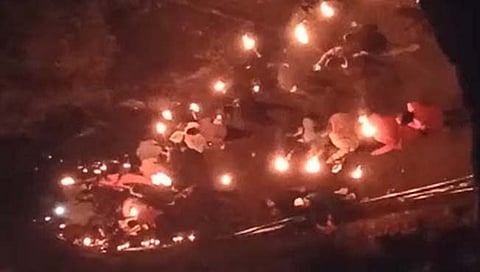 सातारा : सज्जनगड येथे मशालोत्सव उत्साहात